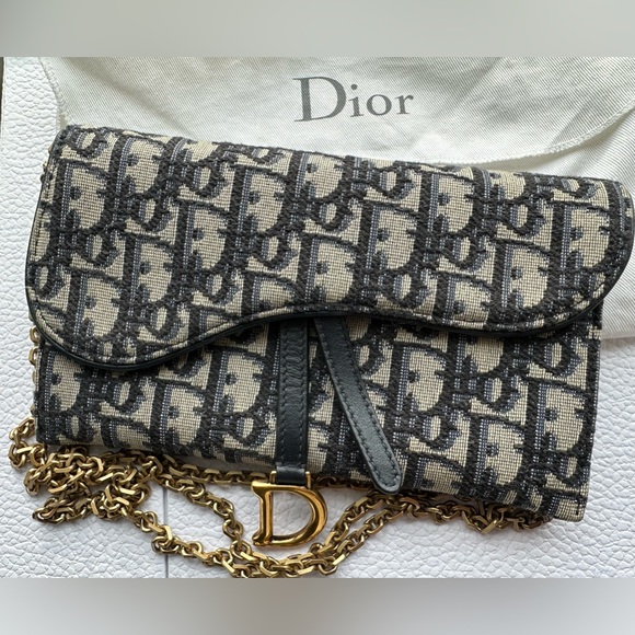 DIOR LONG SADDLE WALLET WITH CHAIN - Picture 11 of 11